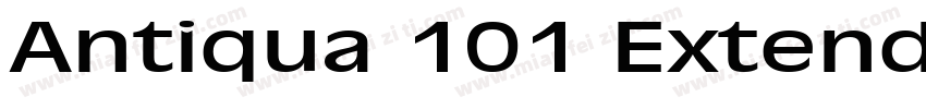 Antiqua 101 Extended BoldItalic字体转换